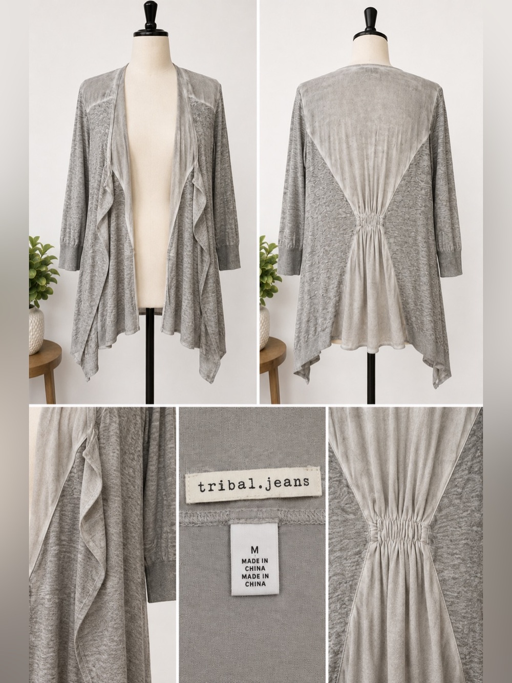 Cute Lightweight Tribal Gray Women's Sweater